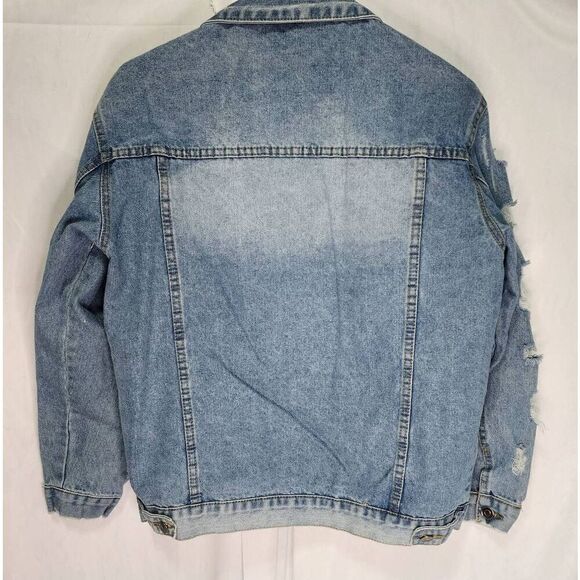 Distressed Denim Jacket Noble U Size M - Picture 2 of 6